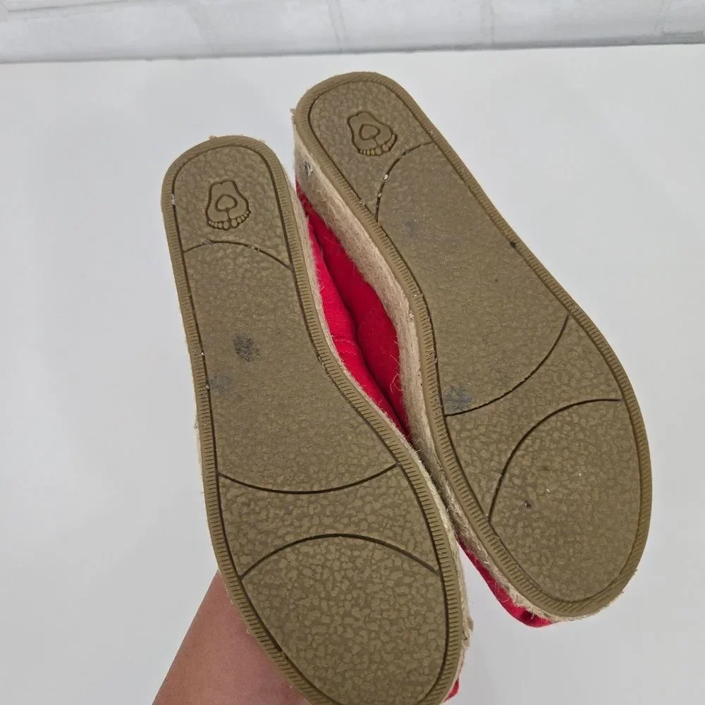 BOBS memory foam red wedges
